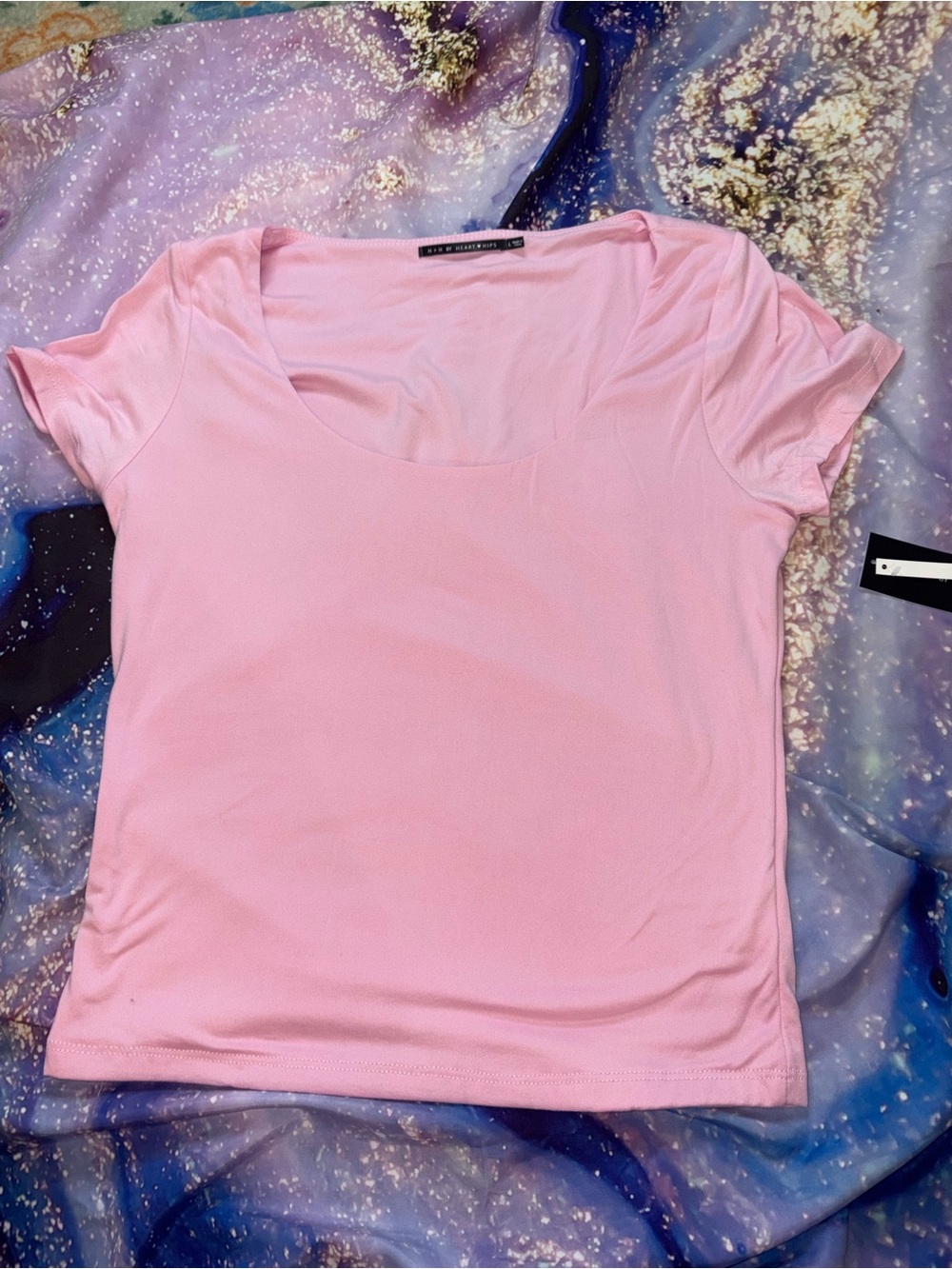 Soft Scoop Neck Women’s Top - Light Pink